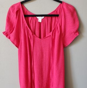 Red 1x CJ Banks Blouse